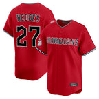 C.Guardians #27 Austin Hedges Player Red Limited Home Gdoa Stitched Jerseys
