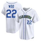 S.Mariners #22 Bryan Woo Player White Pitch Fashion Game Fdoa Stitched Jerseys