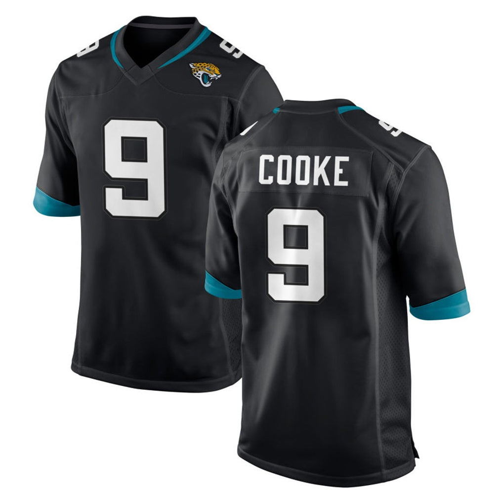 J.Jaguars #9 Logan Cooke Player Black Home Game Gdoa Stitched Jerseys