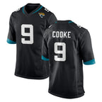 J.Jaguars #9 Logan Cooke Player Black Home Game Gdoa Stitched Jerseys