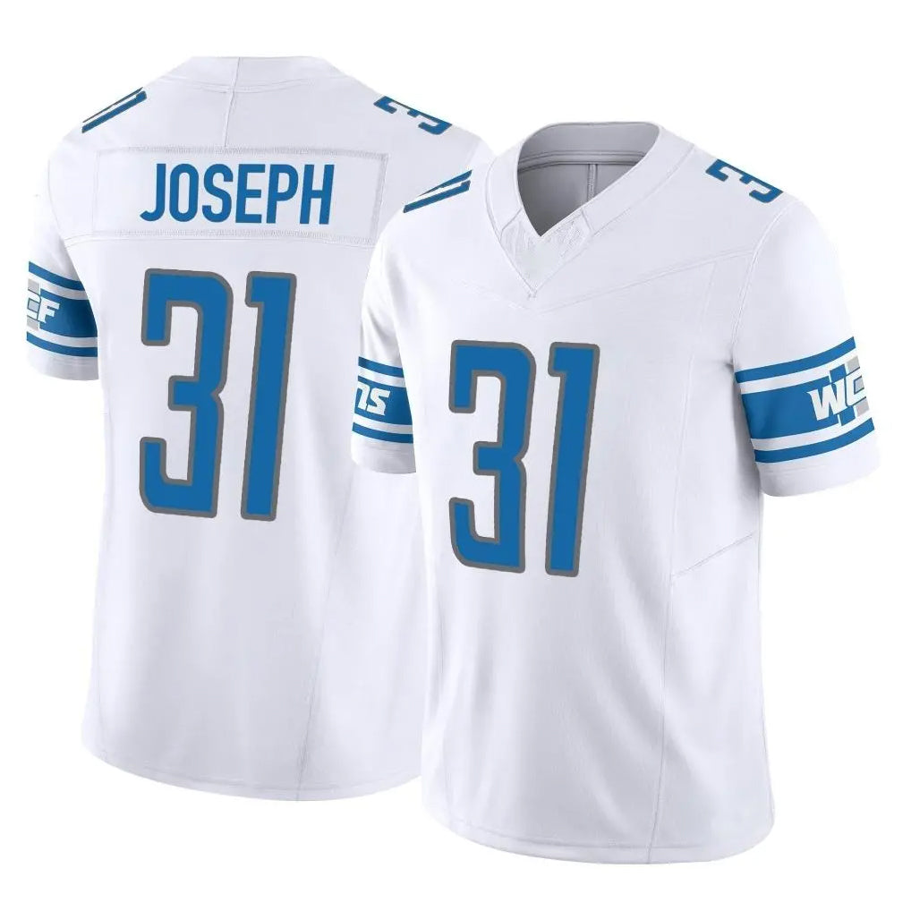D.Lions #31 Kerby Joseph Player White Vapor F.U.S.E. Limited Home Game Gdoa Stitched Jerseys