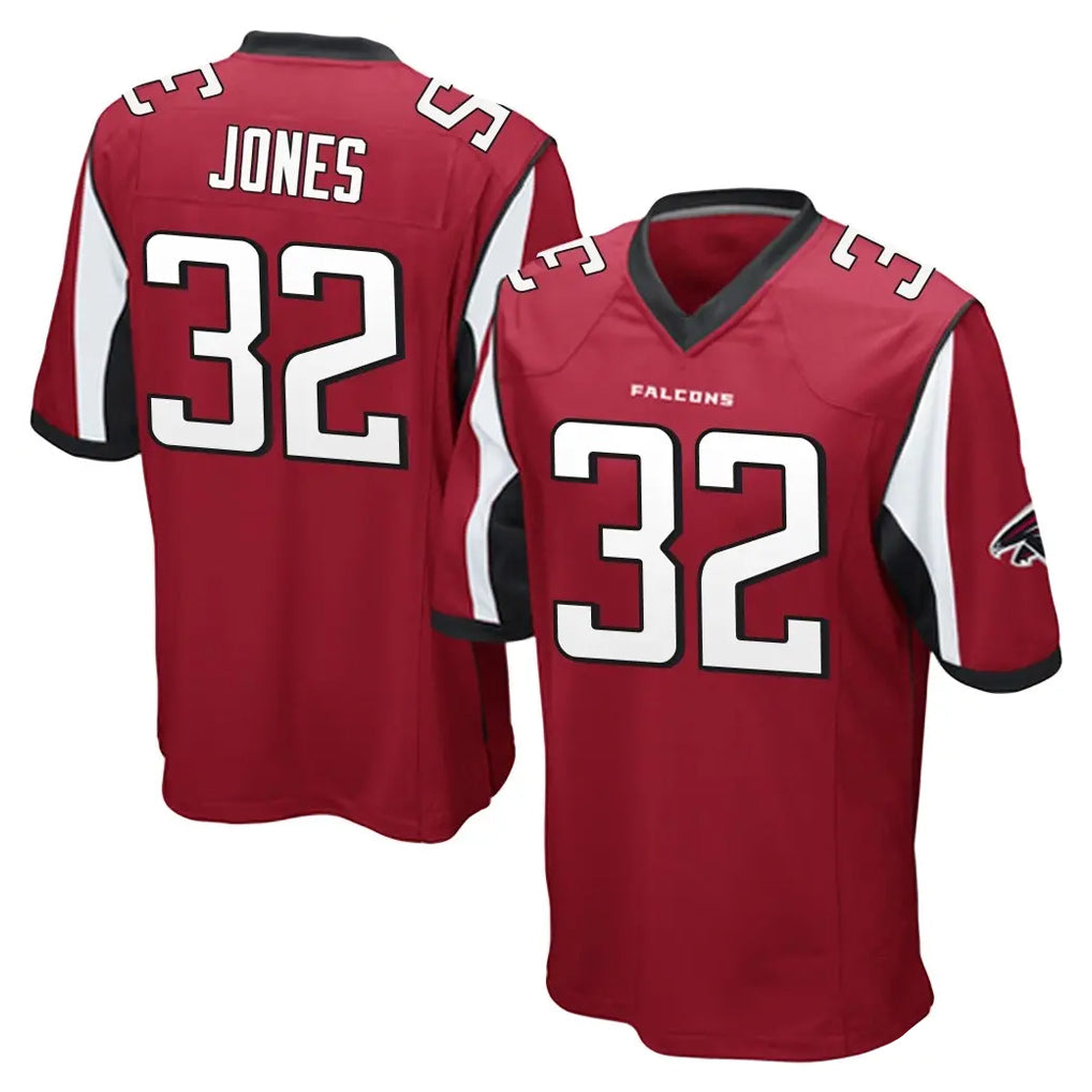 A.Falcons #32 Cash Jones Player Red Color Vapor Home Game Gdoa Stitched Jerseys