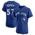 T.Blue Jays #57 Shane Bieber Player Royal Elite Home Limited Fdoa Stitched Jerseys