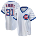 C.Cubs #31 Greg Maddux Player White T-shirt Cooperstown Collection Limited Gdoa Stitched Jerseys