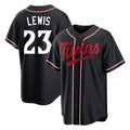 M.Twins #23 Royce Lewis Player Black Fashion Out Home Limited Fdoa Stitched Jerseys