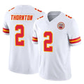 KC.Chiefs #2 Tyquan Thornton Player White Limited Vapor F.U.S.E. Home Game Gdoa Stitched Jerseys