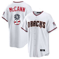 A.Diamondbacks #8 James McCann Player White USA 250 Fourth of July Home Game Gdoa250Ys Stitched Jerseys