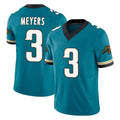 J.Jaguars #3 Jakobi Meyers Player Teal Prowler Throwback Vapor F.U.S.E. Limited Home Game Gdoa Stitched Jerseys