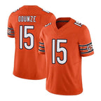 C.Bears #15 Rome Odunze Player Orange Vapor F.U.S.E. Limited Home Game Gdoa Stitched Jerseys