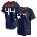 H.Astros #44 Yordan Alvarez Player Navy City Connect Limited Home Gdoa Stitched Jerseys