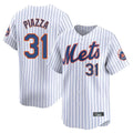 NY.Mets #31 Mike Piazza Player White Home Replica Fdoa Stitched Jerseys