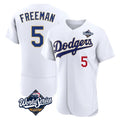 LA.Dodgers #5 Freddie Freeman Player Gold White World Series 2026 Collection Stadium Limited Elite Fdoa Stitched Jerseys