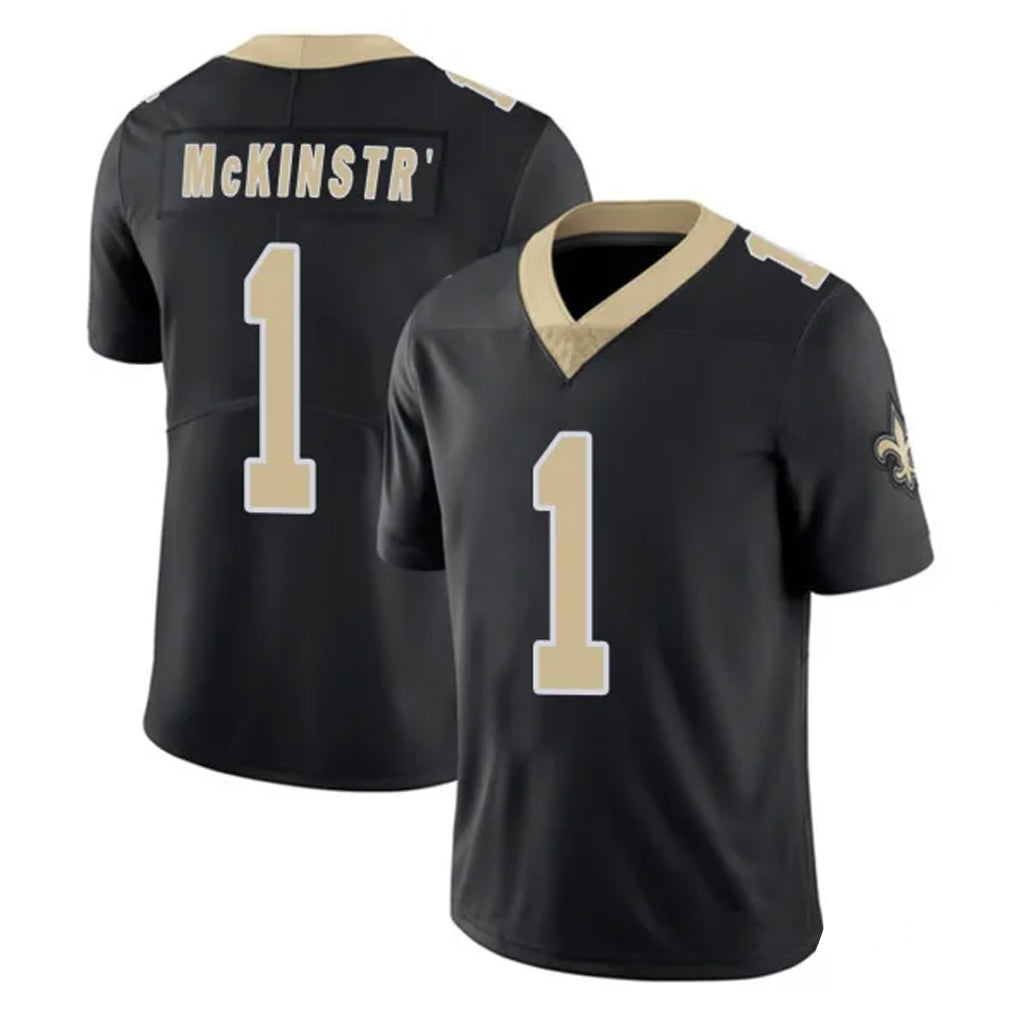 NO.Saints #1 Kool-Aid McKinstry Player Black Limited Vapor Untouchable Home Game Gdoa Stitched Jerseys