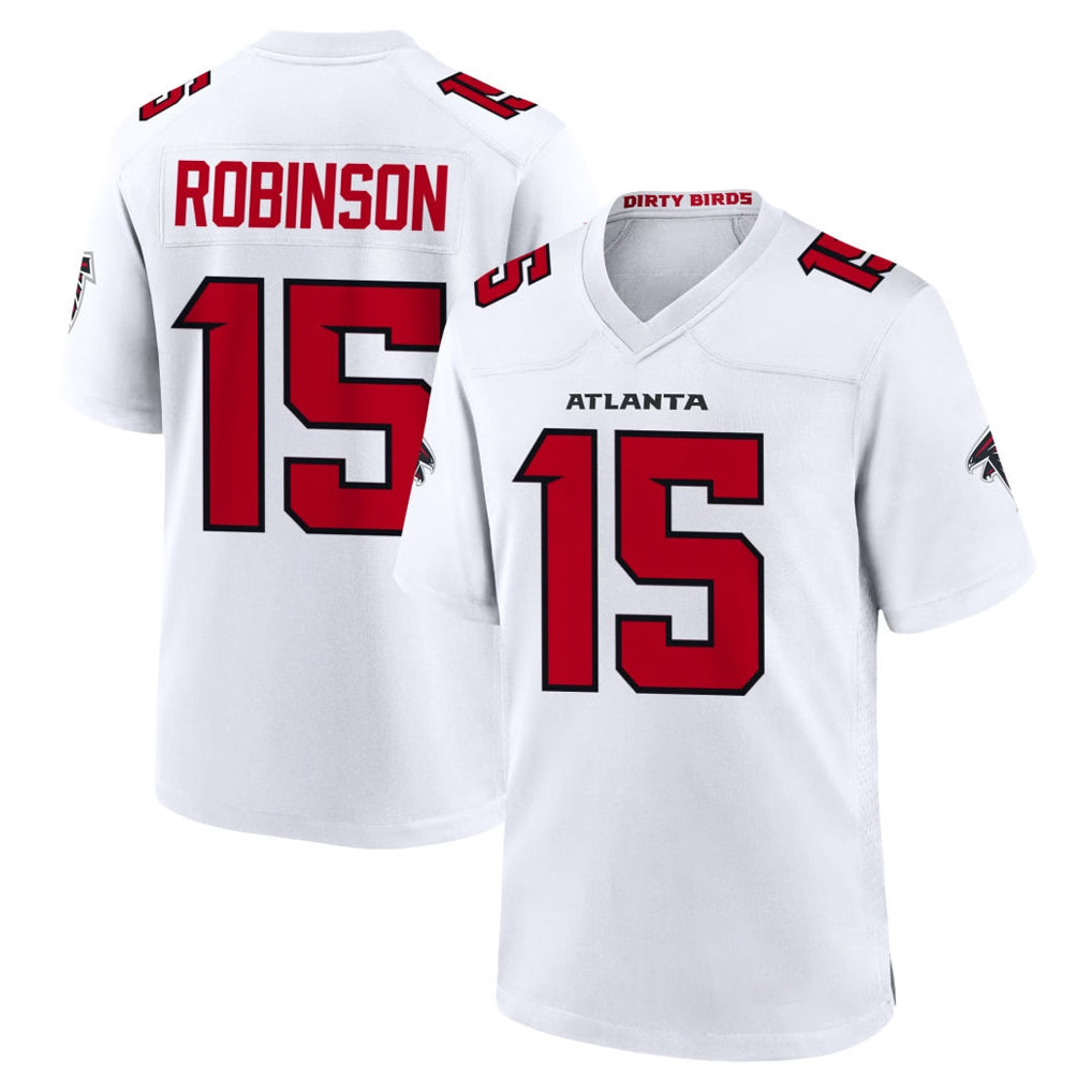 A.Falcons #15 Brian Robinson Player White Team Color Home Game Gdoa Stitched Jerseys