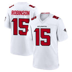 A.Falcons #15 Brian Robinson Player White Team Color Home Game Gdoa Stitched Jerseys