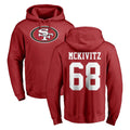 SF.49ers #68 Colton McKivitz Player Red LOGO Pullover Hoodies Home Game Gdoa Stitched Jerseys
