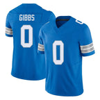 D.Lions #0 Jahmyr Gibbs Player Blue Limited Vapor F.U.S.E. Alternate Home Game Gdoa Stitched Jerseys
