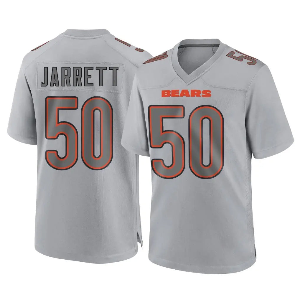 C.Bears #50 Grady Jarrett Player Gray Atmosphere Fashion Game Gdoa Stitched Jerseys