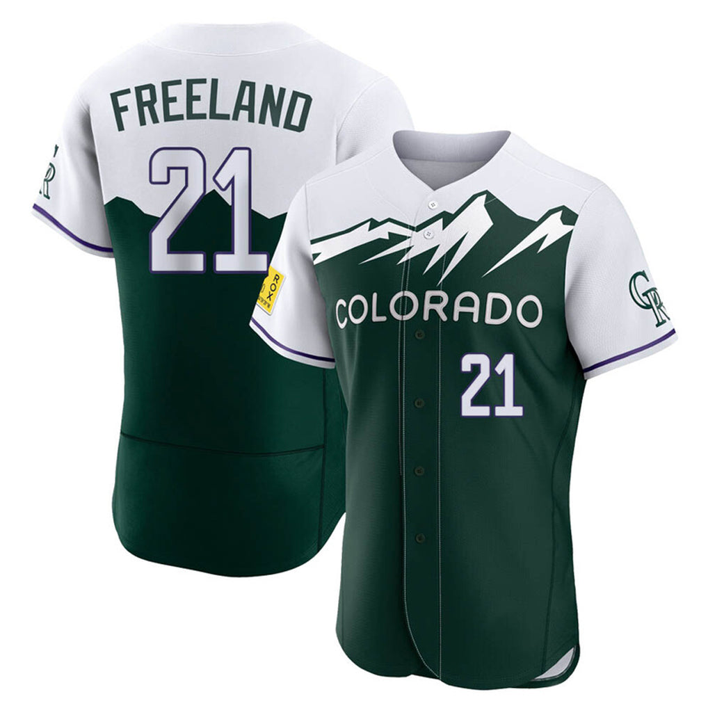 C.Rockies #21 Kyle Freeland Player Green City Connect Limited Elite Home Gdoa Stitched Jerseys