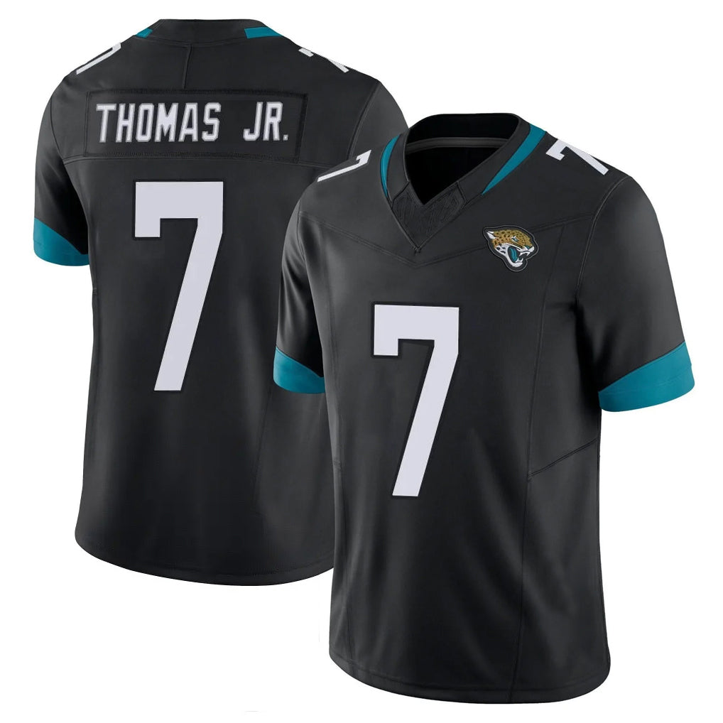 J.Jaguars #7 Brian Thomas Jr. Player Black Vapor F.U.S.E. Limited Home Game Gdoa Stitched Jerseys
