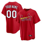 Custom St. Louis Cardinals Red Home Game Any Name & Number Gdoa Stitched Jerseys