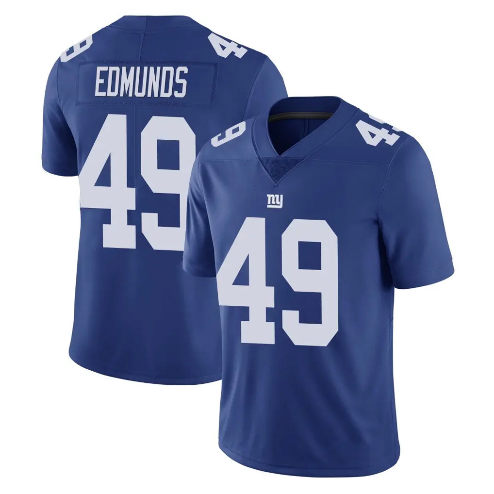 NY.Giants #49 Tremaine Edmunds Player Royal Limited Vapor Untouchable Home Game Gdoa Stitched Jerseys