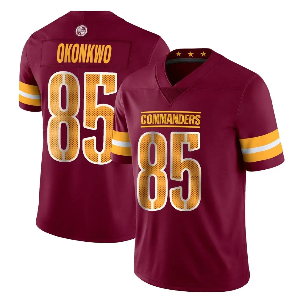 W.Commanders #85 Chig Okonkwo Player Burgundy Limited Vapor Home Game Gdoa Stitched Jerseys