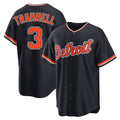 D.Tigers #3 Alan Trammell Player Navy Home Game Gdoa Stitched Jerseys