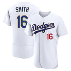 LA.Dodgers #16 Will Smith Player Gold White 2026 Collection Stadium Limited Elite Fdoa Stitched Jerseys