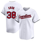 C.Guardians #38 Steven Kwan Player White Limited Home Gdoa Stitched Jerseys