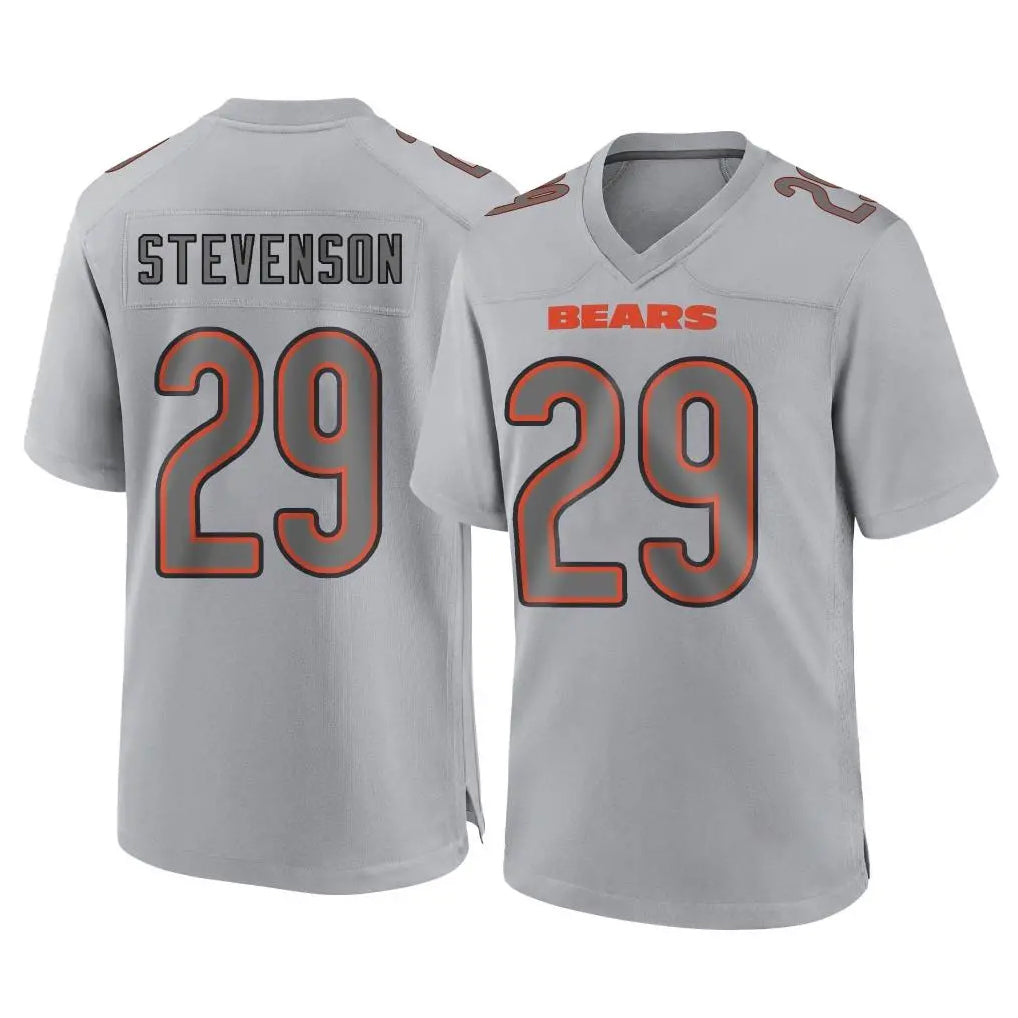 C.Bears #29 Tyrique Stevenson Player Gray Atmosphere Fashion Game Gdoa Stitched Jerseys
