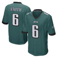 P.Eagles #6 DeVonta Smith Player Team Color Green Home Game Gdoa Stitched Jerseys