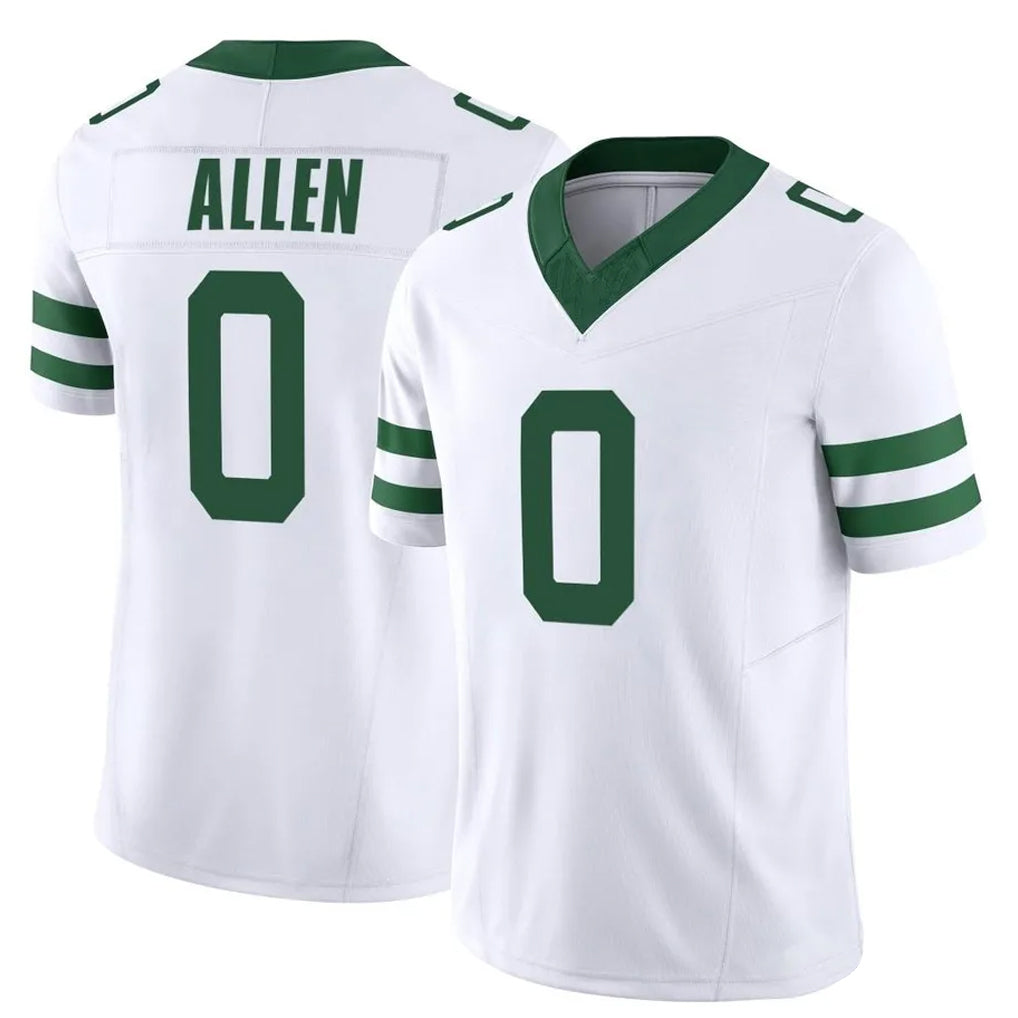 NY.Jets #0 Braelon Allen Player White Legacy Limited Vapor F.U.S.E. Home Game Gdoa Stitched Jerseys