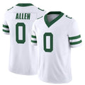 NY.Jets #0 Braelon Allen Player White Legacy Limited Vapor F.U.S.E. Home Game Gdoa Stitched Jerseys