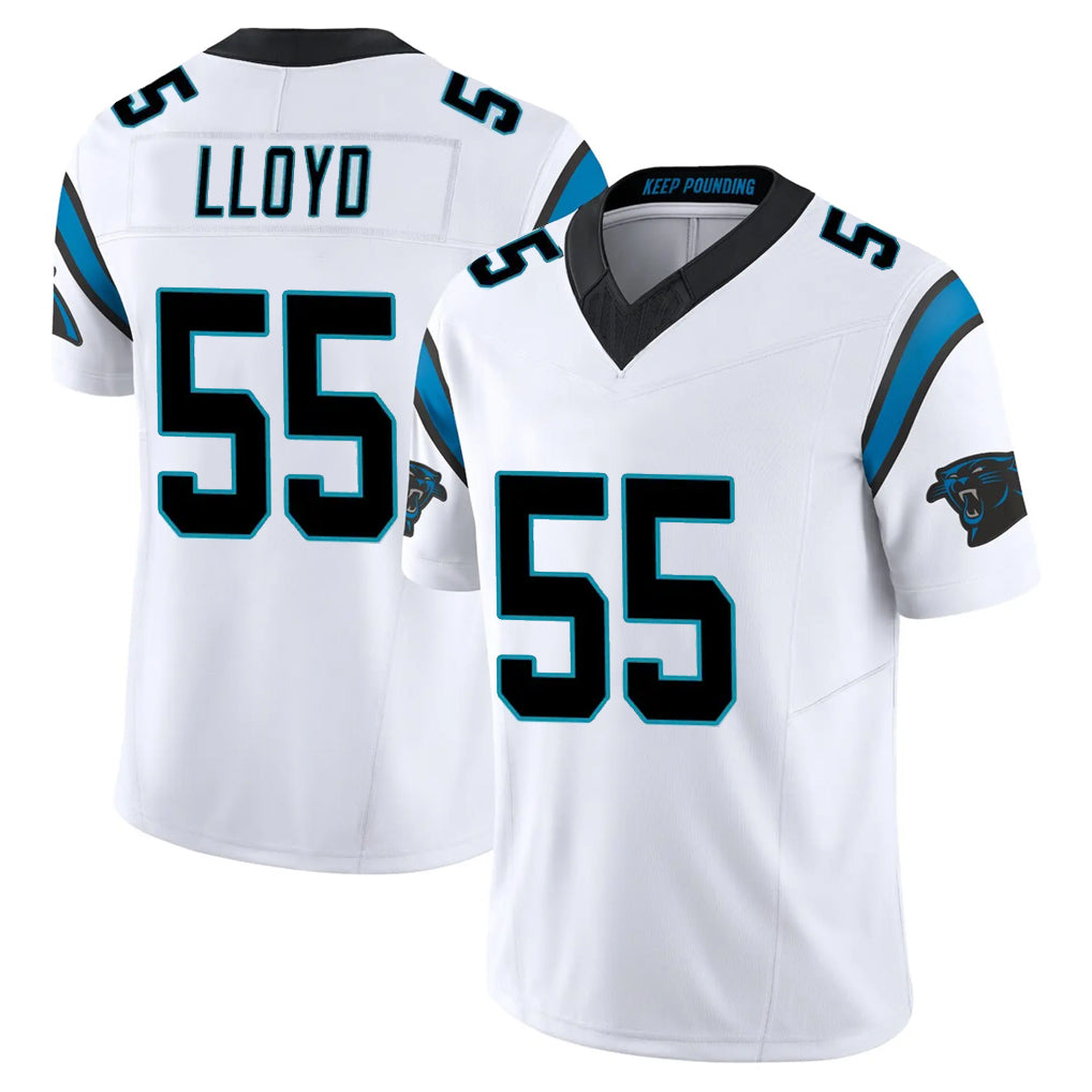C.Panthers #55 Devin Lloyd Player White Vapor F.U.S.E. Limited Home Game Gdoa Stitched Jerseys