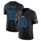 D.Lions #10 Isiah Pacheco Player Black Impact Limited Home Game Gdoa Stitched Jerseys