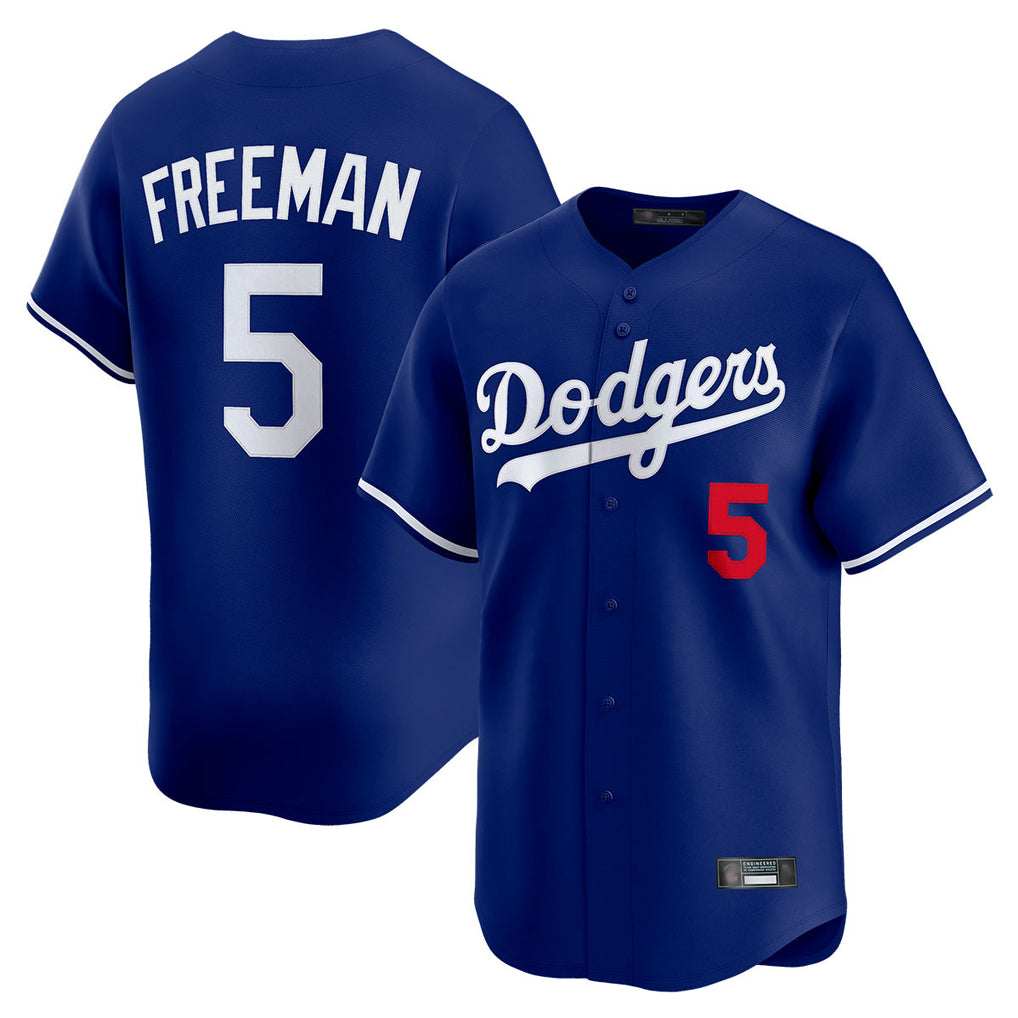 LA.Dodgers #5 Freddie Freeman Player Royal Limited Home Fdoa Stitched Jerseys
