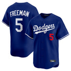 LA.Dodgers #5 Freddie Freeman Player Royal Limited Home Fdoa Stitched Jerseys