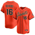 SF.Giants #16 Rafael Devers Player Orange Home Limited Fdoa Stitched Jerseys