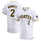 P.Pirates #2 Spencer Horwitz Player White Home Limited Elite Fdoa Stitched Jerseys