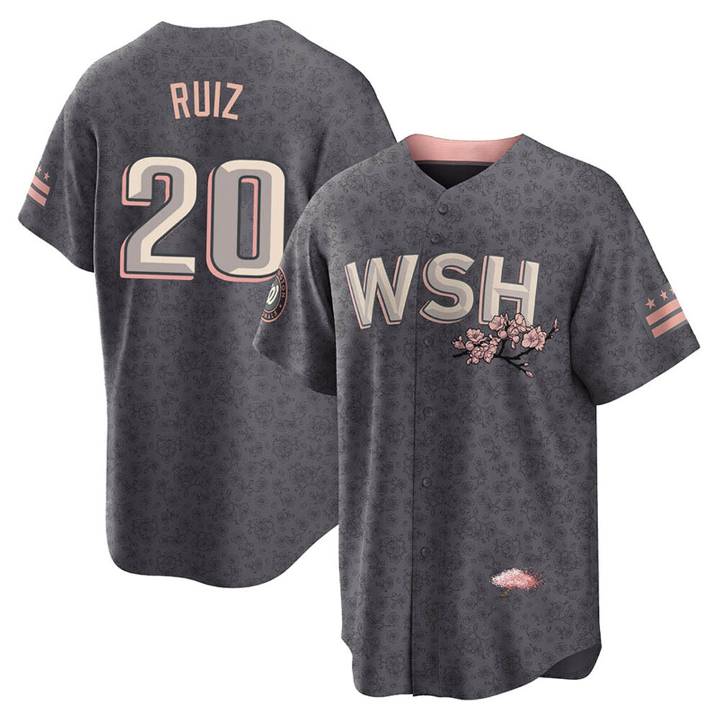 W.Nationals #20 Keibert Ruiz Player Gray City Connect Fdoa Stitched Jerseys