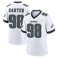 P.Eagles #98 Jalen Carter Player White Game Home Gdoa Stitched Jerseys