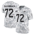 M.Dolphins #72 Jonah Savaiinaea Player Arctic Camo Salute To Service Limited Game Gdoa Stitched Jerseys
