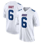 NY.Giants #6 Jaxson Dart Player White Fashion Limited Home Game Gdoa Stitched Jerseys
