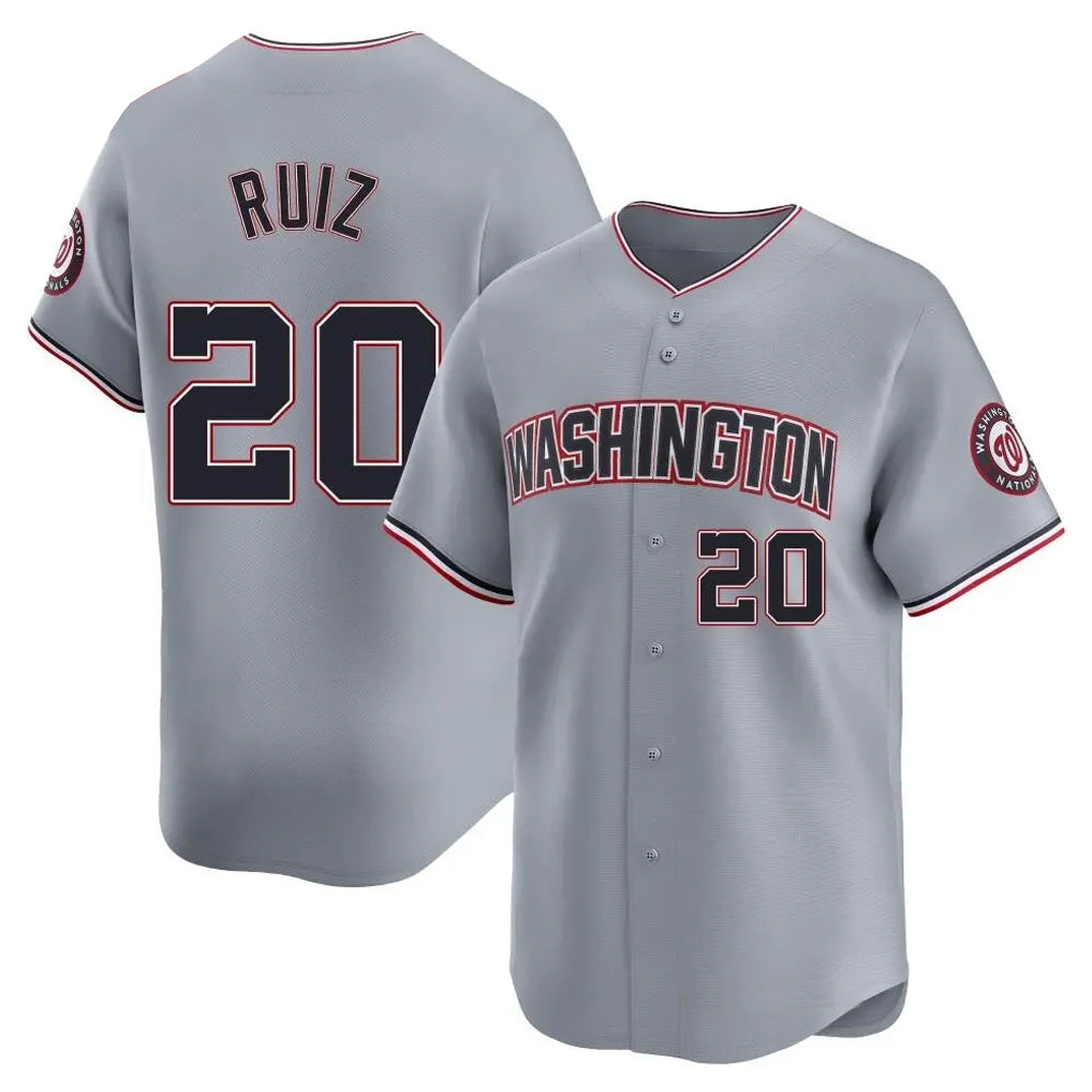 W.Nationals #20 Keibert Ruiz Player Gray City Connect Elite Alternate Fdoa Stitched Jerseys
