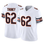 C.Bears #62 Joe Thuney Player White Vapor F.U.S.E. Limited Home Game Gdoa Stitched Jerseys