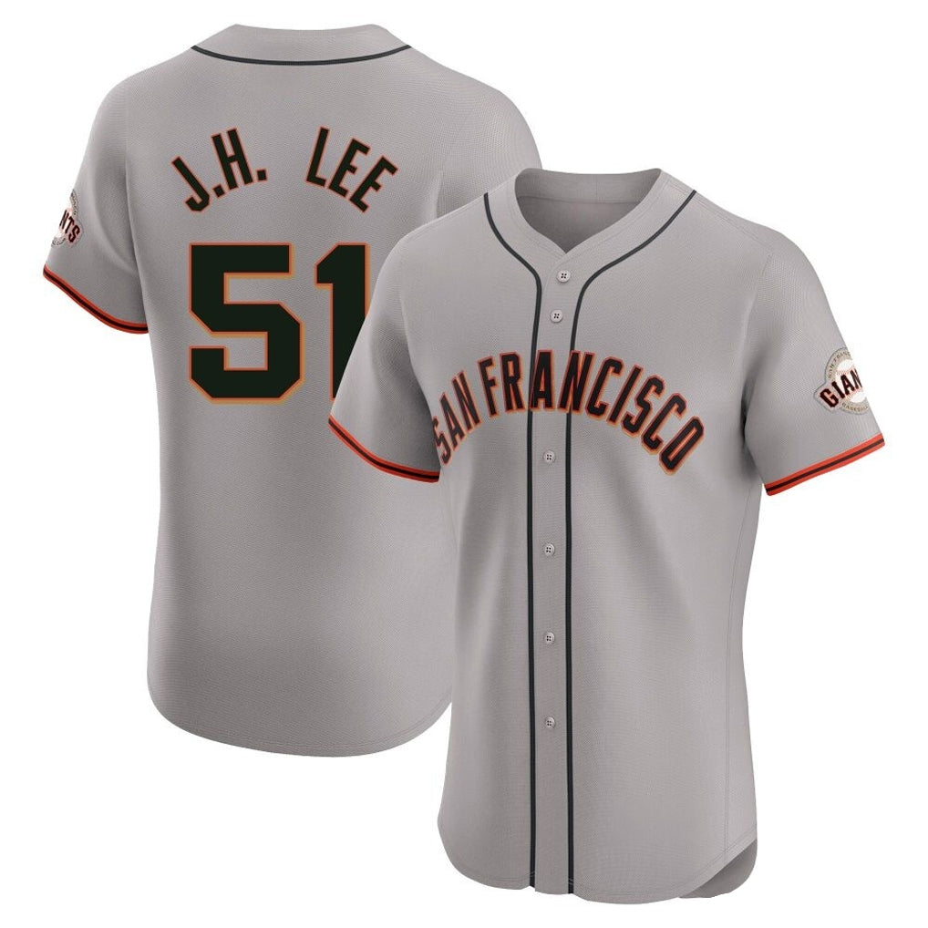 SF.Giants #51 Jung Hoo Lee Player Gray Home Limited Elite Fdoa Stitched Jerseys
