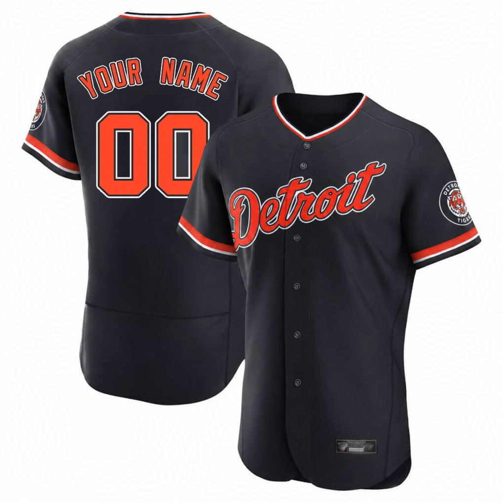 Custom D.Tigers Navy Limited Elite Home Any Name & Number Gdoa Stitched Jerseys