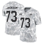 M.Dolphins #73 Austin Jackson Player Arctic Camo Salute To Service Limited Game Gdoa Stitched Jerseys
