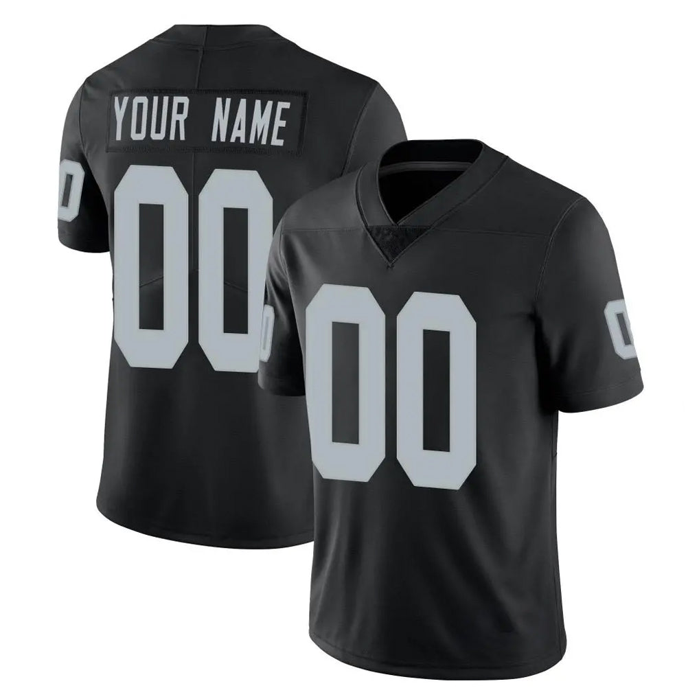 Custom LV.Raiders Black Limited Vapor Untouchable Home Game Any Name & Numbers Gdoa Stitched Jerseys